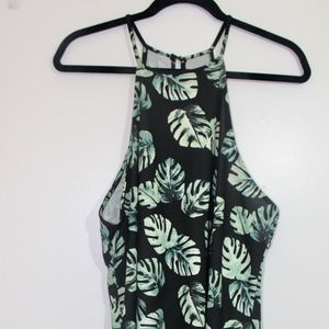 Forever 21 Plus Palm Leaf Racerback Dress